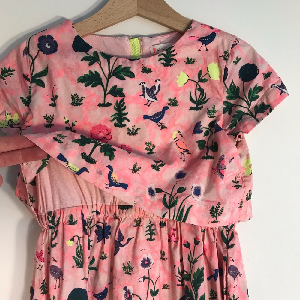 J. Crew crewcuts pink floral dress age 6 - Picture 4 of 8